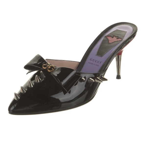 💯Authentic GUCCI Studded Mules! ♥️🖤♥️🖤 - Picture 6 of 9